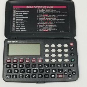 Vintage Rolodex Electronics Black 411 Pocket Directory Model RF411-12